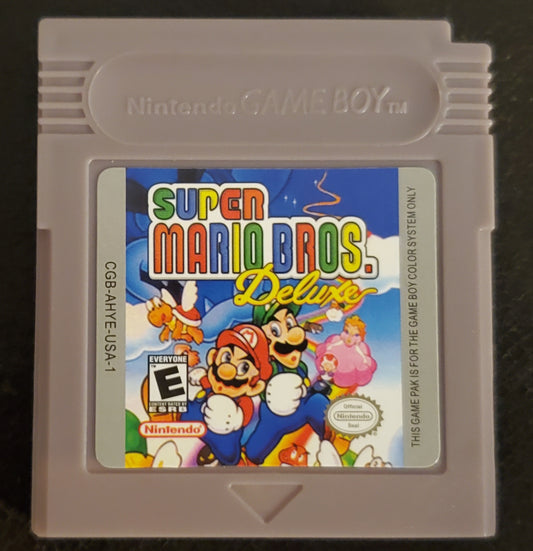 Super Mario Bros Deluxe GBC Video Game Catridge Gameboy Color