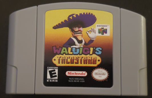 Waluigi's Taco Stand N64 Nintendo 64 Video Game Cartridge