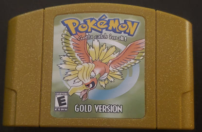 Pokemon Gold N64 Nintendo 64 Video Game Cartridge ROM Hack