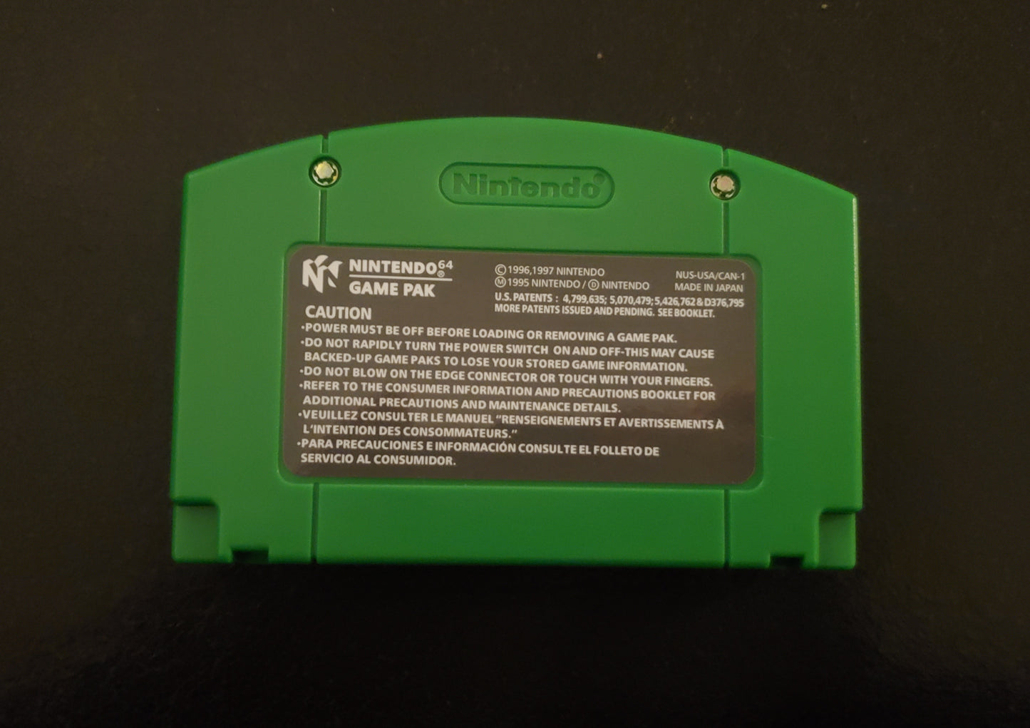 Pokemon Green N64 Nintendo 64 Video Game Cartridge ROM Hack