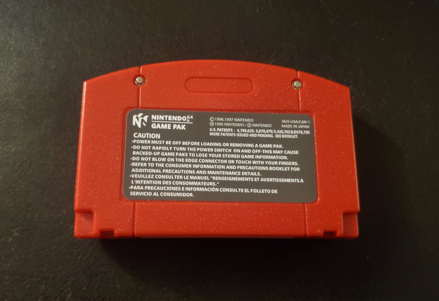 Pokemon Red N64 Nintendo 64 Video Game Cartridge ROM Hack