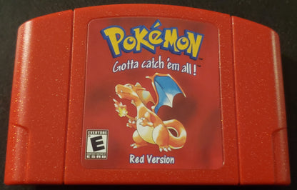 Pokemon Red N64 Nintendo 64 Video Game Cartridge ROM Hack