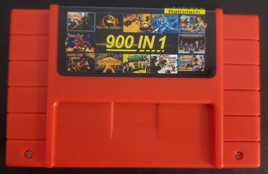 900 Games in 1 SNES Video Game Cartridge Super Nintendo