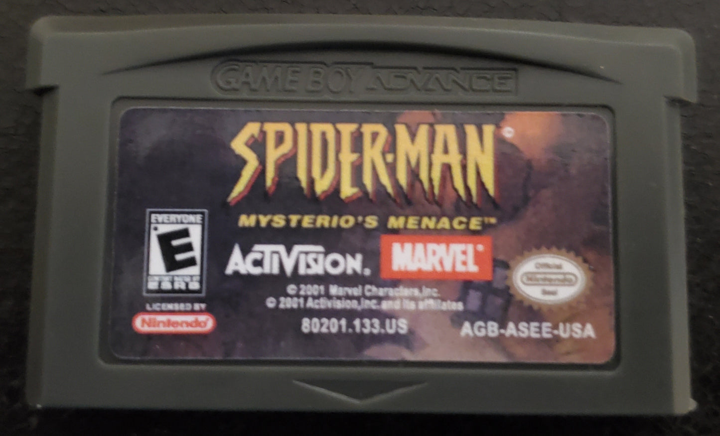 Spider-Man Mysterio's Menace GBA Video Game Boy Advance Nintendo