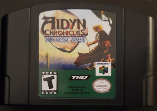 Aidyn Chronicles: The First Mage N64 Nintendo 64 Video Game Cartridge 2001