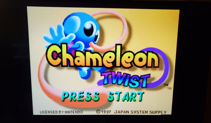 Chameleon Twist 1 N64 Nintendo 64 Video Game Cartridge 1997