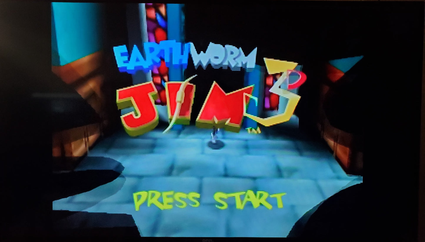 Earthworm Jim 3D N64 Nintendo 64 Video Game Cartridge 1999