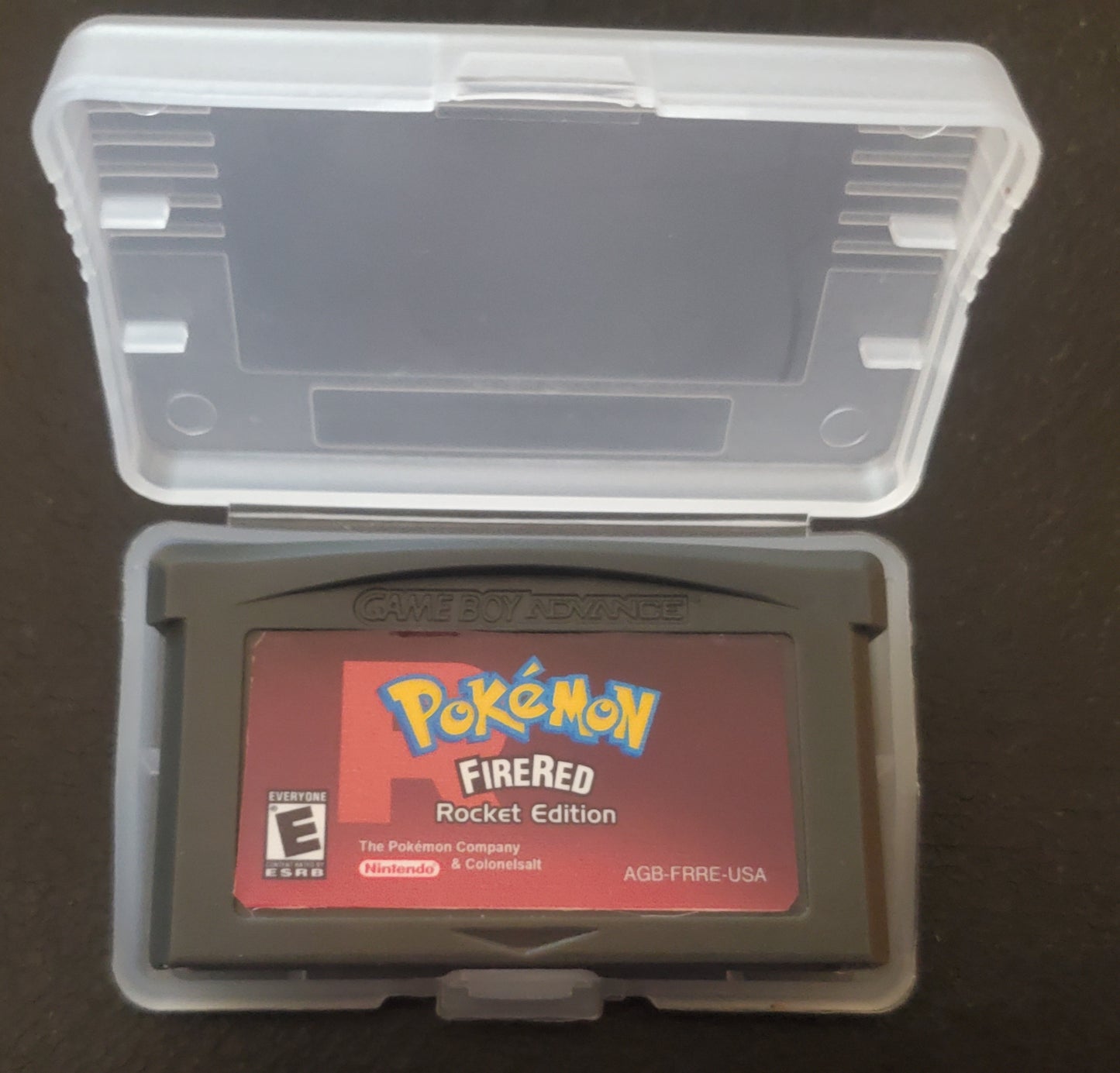 Pokemon FireRed Rocket GBA ROM Hack Video Game Cartridge Custom