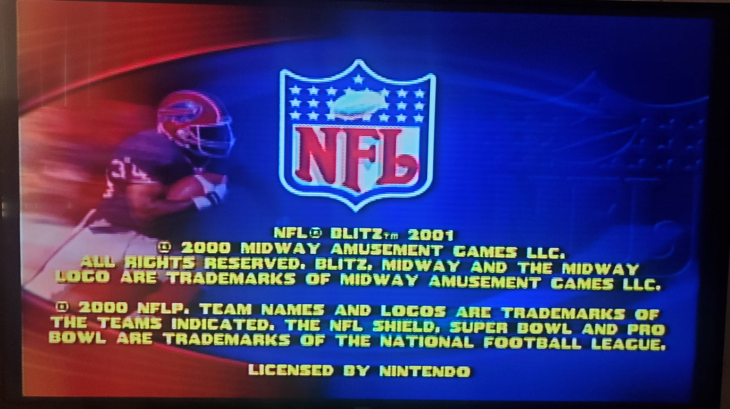 NFL Blitz 2001 N64 Nintendo 64 Video Game Cartridge 2000