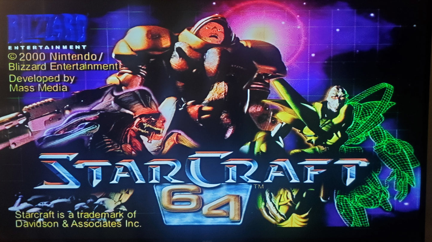 Starcraft 64 N64 Nintendo 64 Video Game Cartridge 2000