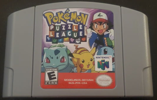 Pokemon Puzzle League N64 Nintendo 64 Video Game Cartridge 2000