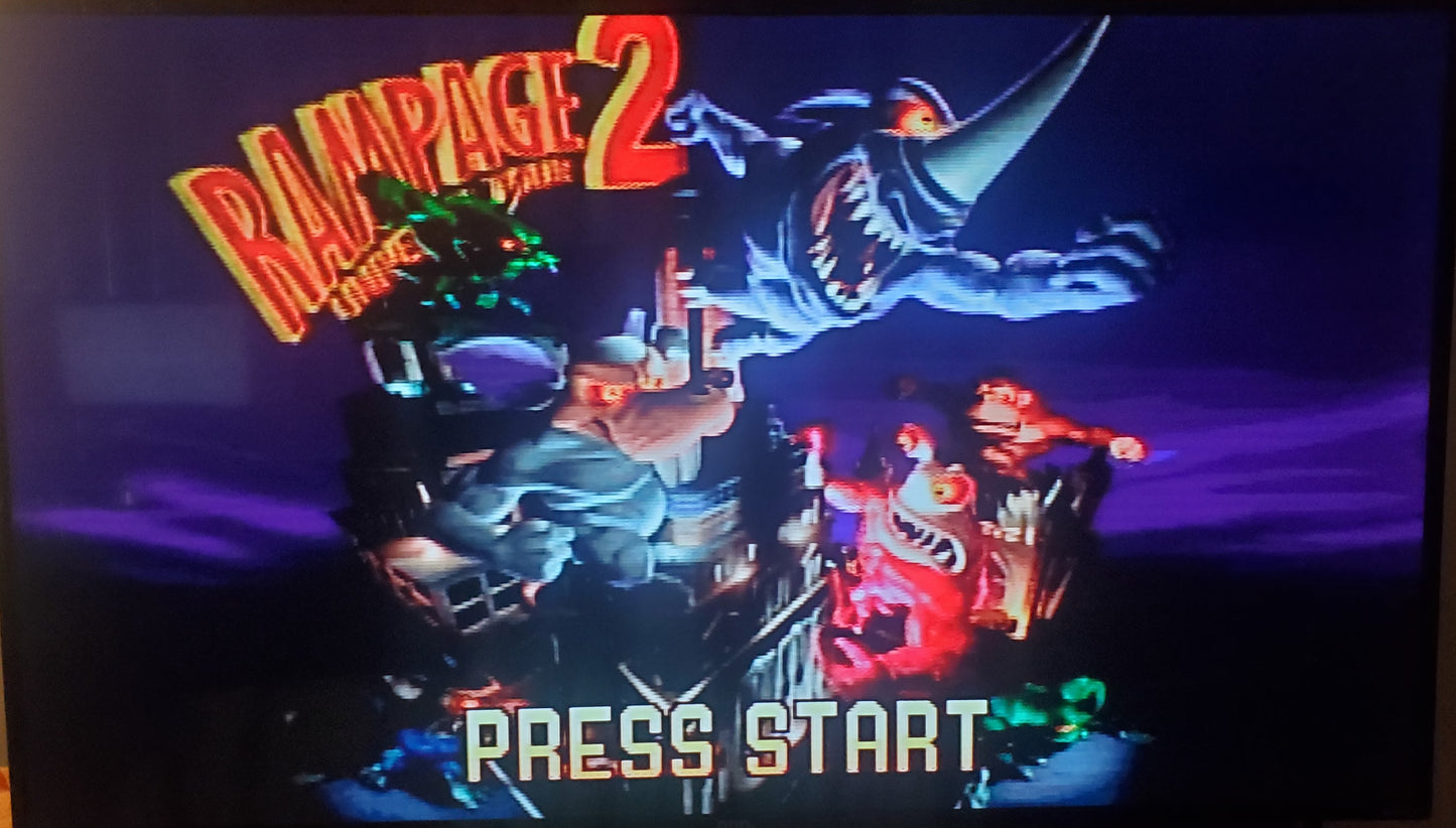 Rampage 2: Universal Tour N64 Nintendo 64 Video Game Cartridge 1999