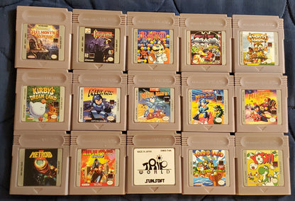 GB Video Game Cartridge Collection Nintendo Gameboy