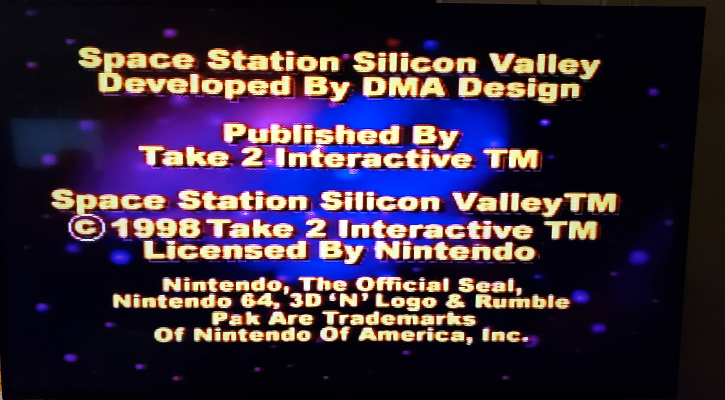 Spacestation Silcon Valley N64 Nintendo 64 Video Game Cartridge 1999