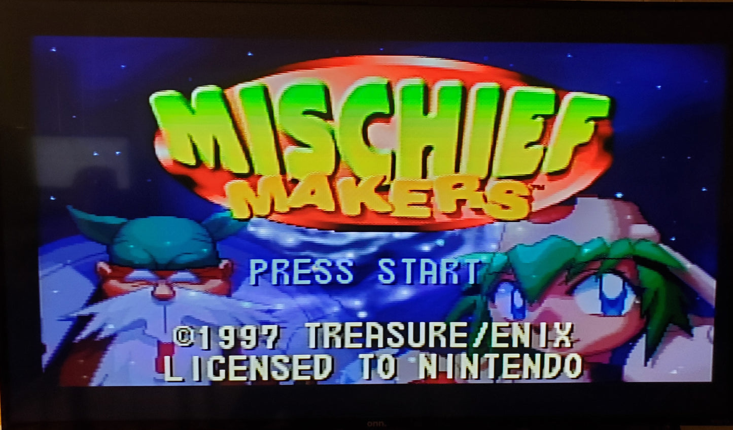 Mischief Makers N64 Nintendo 64 Video Game Cartridge 1997