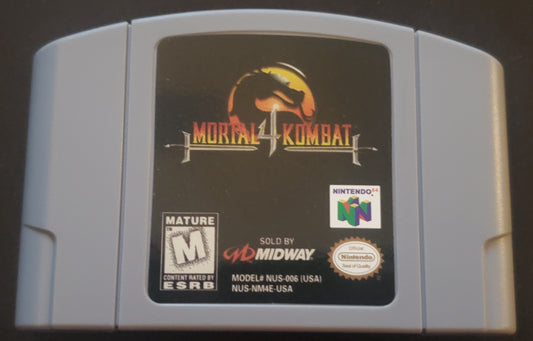 Mortal Kombat 4 N64 Nintendo 64 Video Game Cartridge 1997