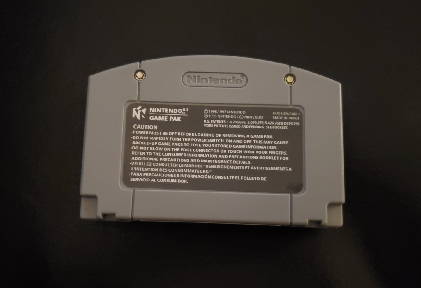 Spacestation Silcon Valley N64 Nintendo 64 Video Game Cartridge 1999