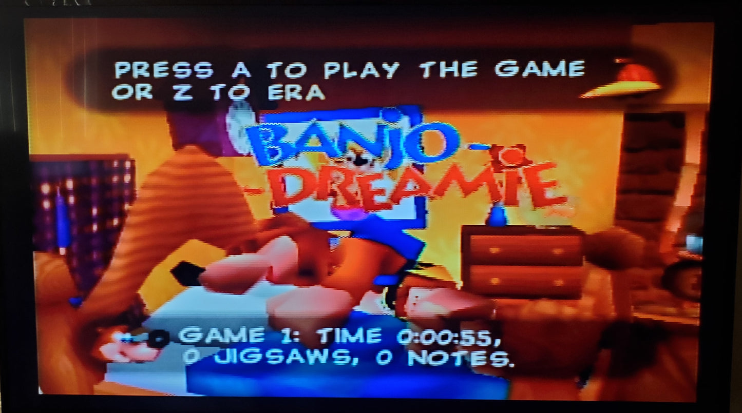 Banjo Dreamie N64 Nintendo 64 Video Game Cartridge