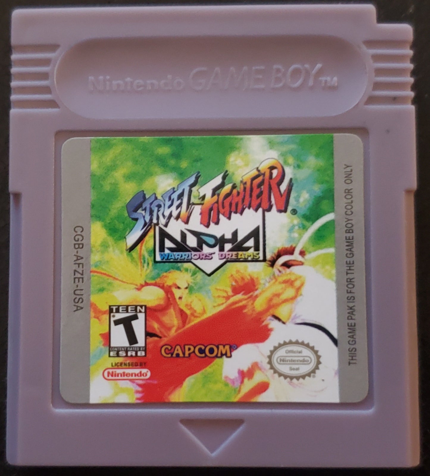 Street Fighter Alpha Gameboy Color GBC Video Game Catridge 2000