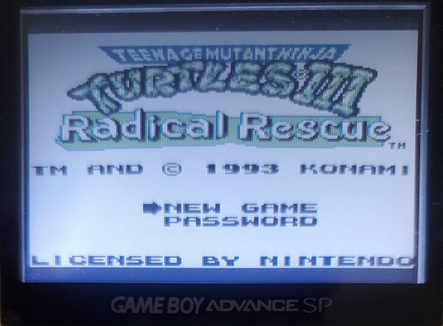 TMNT 3 Radical Rescue GB Video Game Catridge Gameboy 1993