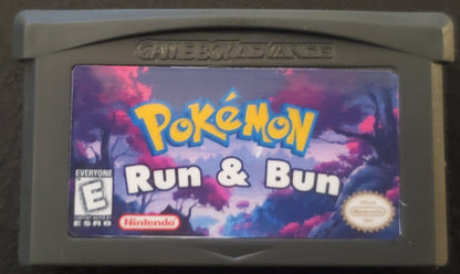 Pokemon Run & Bun GBA ROM Hack Video Game Boy Advance