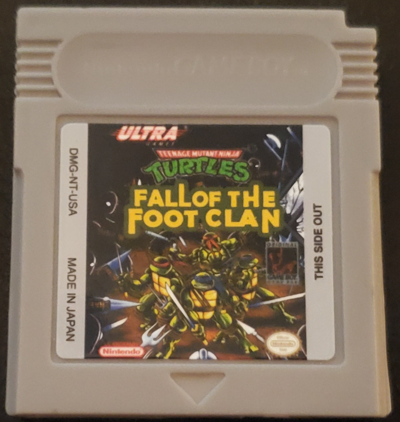 TMNT Fall Of The Foot Clan GB Video Game Catridge Gameboy 1990