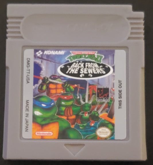 TMNT 2 Back From the Sewers GB Video Game Catridge Gameboy 1991