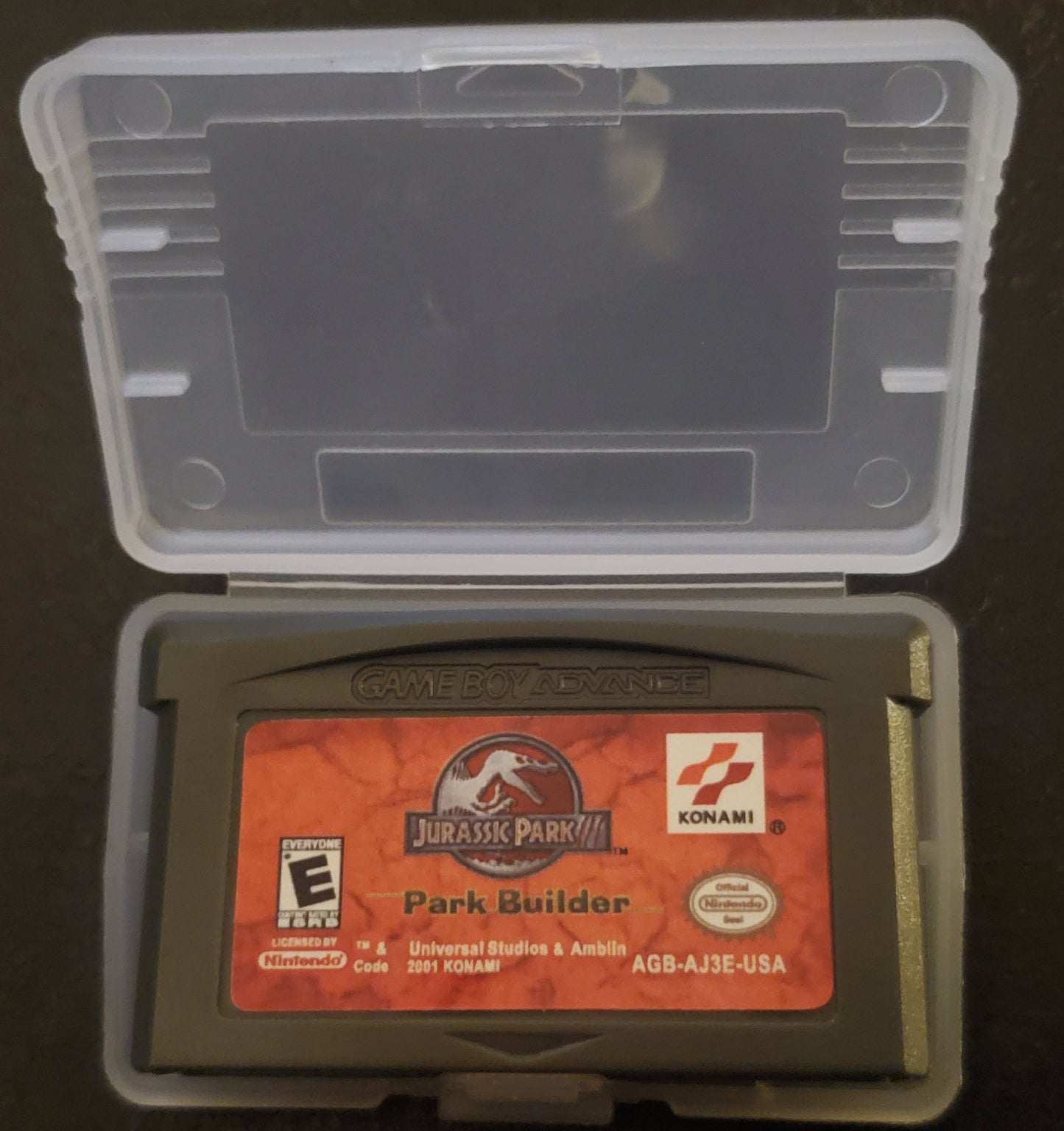 Jurassic Park 3 Park Builder GBA Video Game Boy Advance 2001