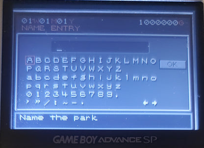 Jurassic Park 3 Park Builder GBA Video Game Boy Advance 2001