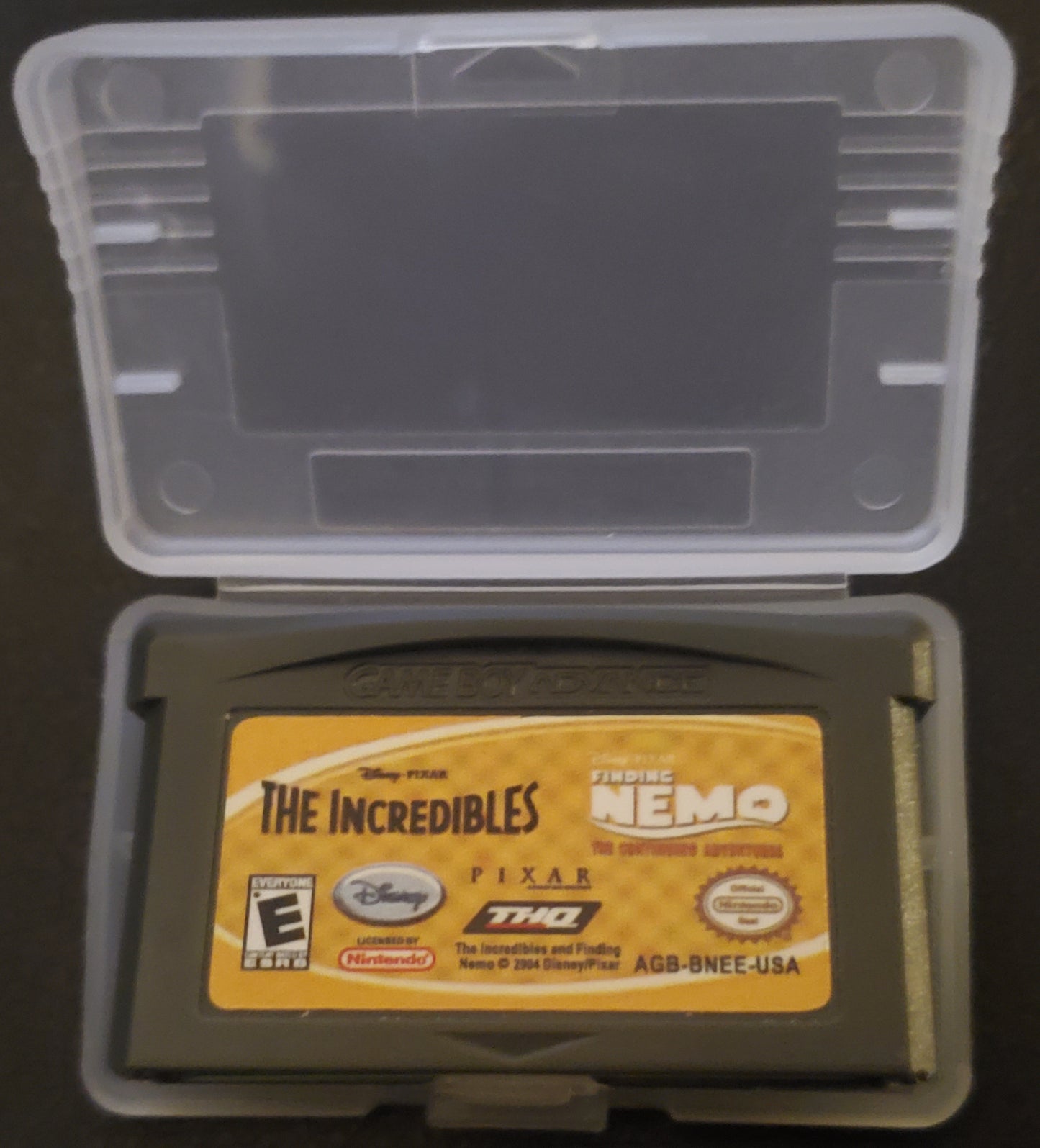 The Incredibles and Finding Nemo GBA Video Game Boy Advance 2007