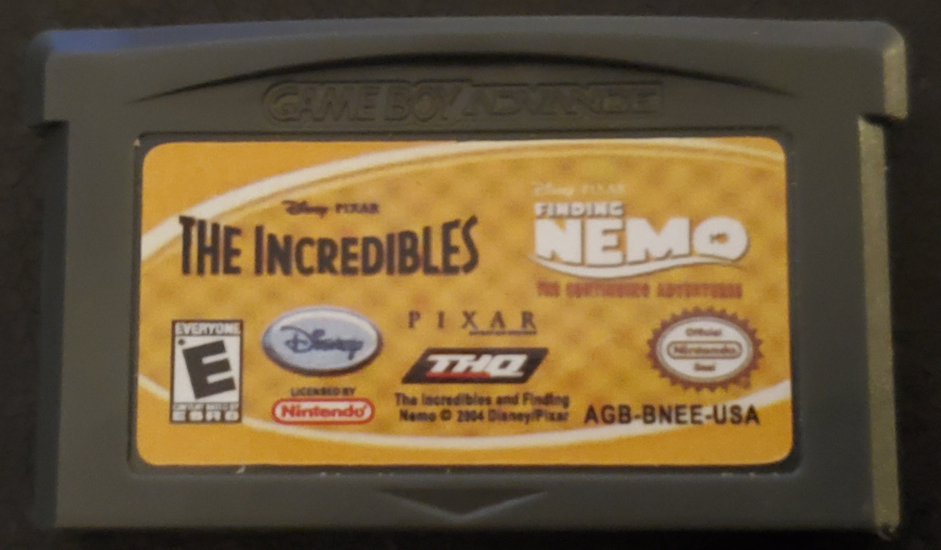 TheIncrediblesandFindingNemoGBAVideoGameBoyAdvance2007