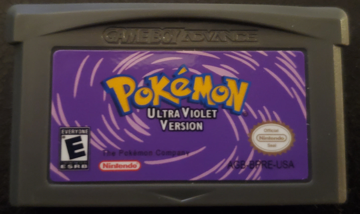 Pokemon UltraViolet GBA ROM Hack Video Game Custom Gameboy Advance