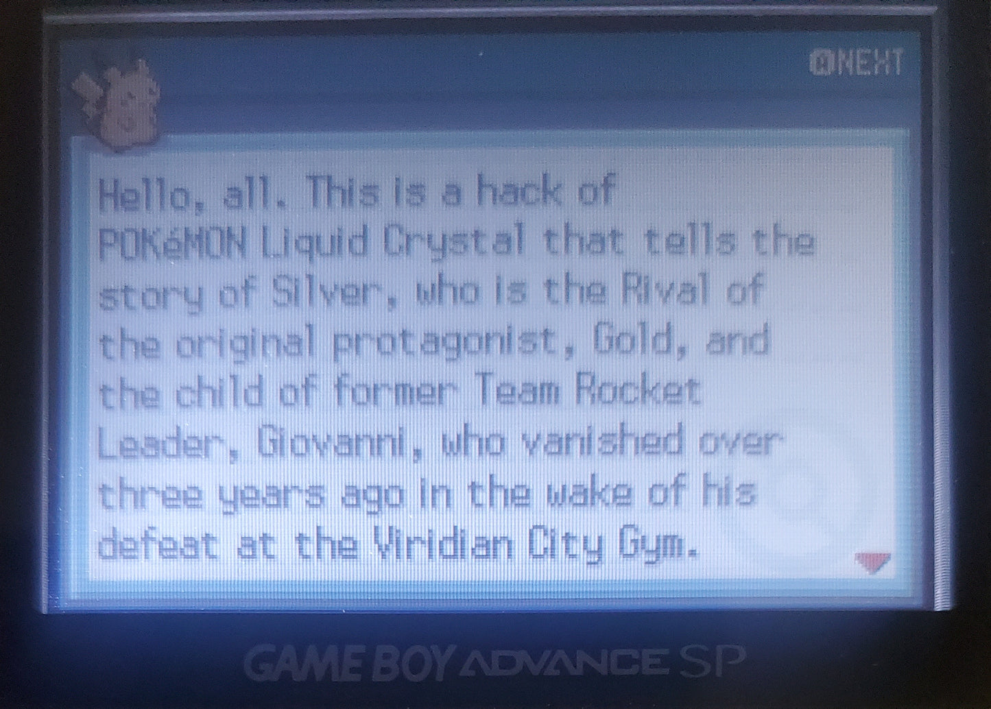 Pokemon Silver Rival GBA ROM Hack Video Game Boy Advance