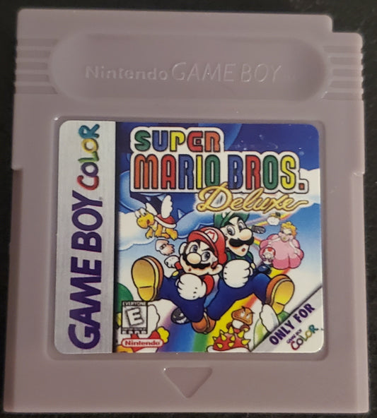 Super Mario Bros Deluxe GBC Video Game Catridge Gameboy Color