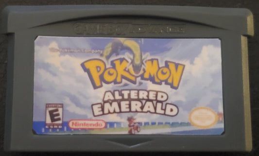 Pokemon Altered Emerald GBA ROM Hack Video Game Boy Advance