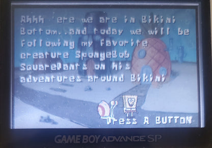 SpongeBob SquarePants Battle Bikini Bottom GBA Video Game Boy Advance