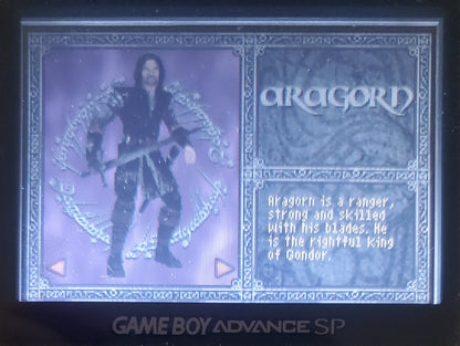 Lord of the Rings The Two Towers GBA Video Game Boy Advance 2002