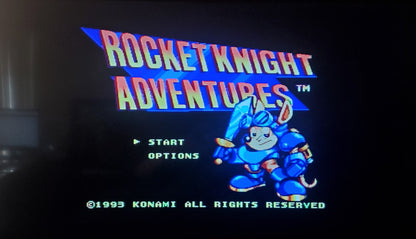 Rocket Knight Adventures Sega Genesis Mega Drive Video Game Cartridge