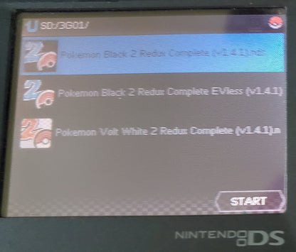 Pokemon Redux Blaze Black & Volt White 2 NDS Game Nintendo DS ROM Hack
