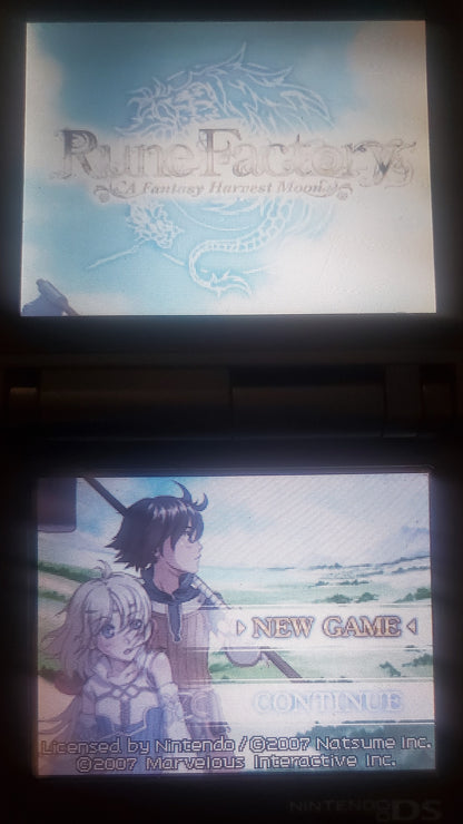 Rune Factory A Fantasy Harvest Moon NDS Video Game Nintendo DS 2006