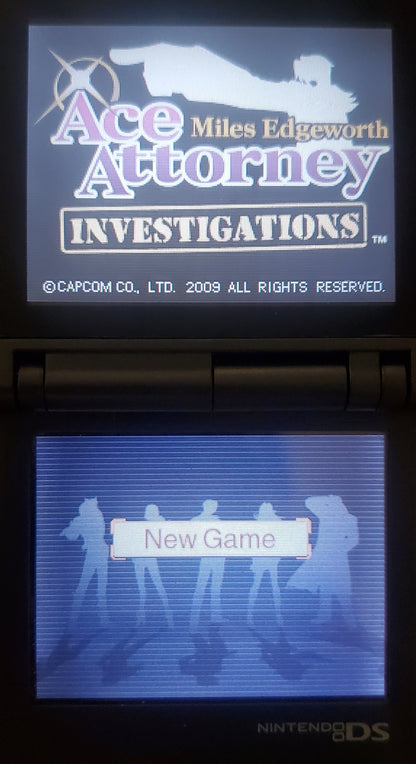 Ace Attorney Investigations Miles Edgeworth NDS Video Game Nintendo DS