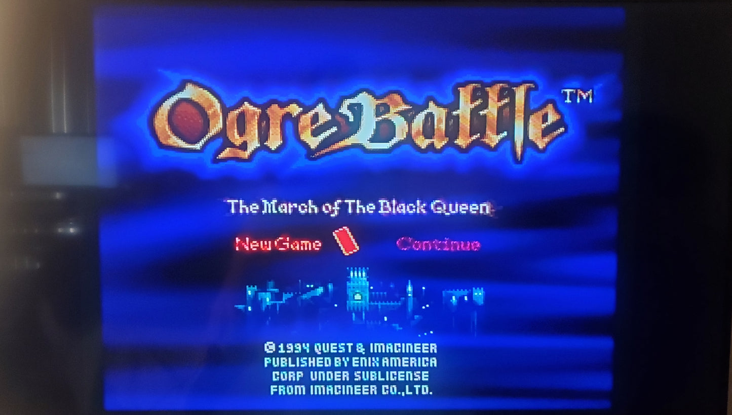 Ogre Battle SNES Video Game Cartridge Super Nintendo 1995