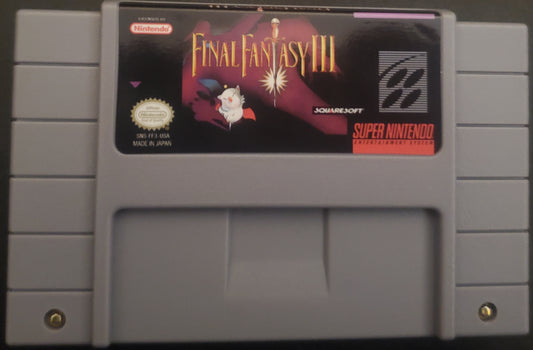 Final Fantasy 3 SNES Video Game Cartridge Super Nintendo 1994