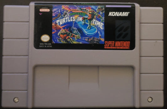 TMNT 4 Turtles in Time SNES Video Game Super Nintendo Ninja Turtles