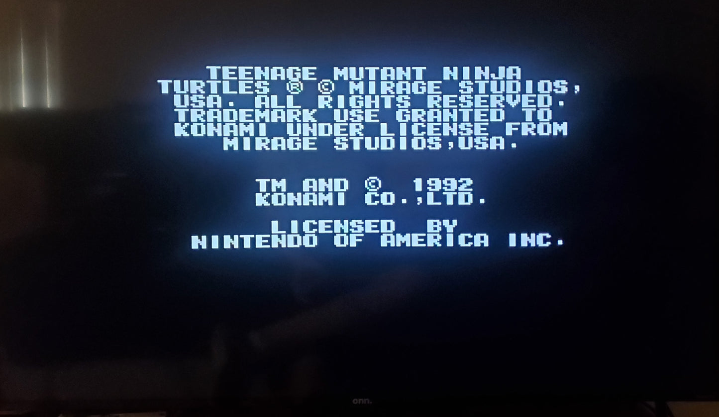 TMNT 3 NES Video Game Cartidge Nintendo Entertainment System