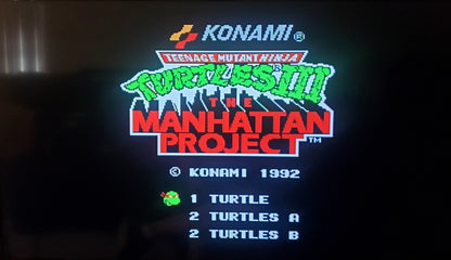 TMNT 3 NES Video Game Cartidge Nintendo Entertainment System