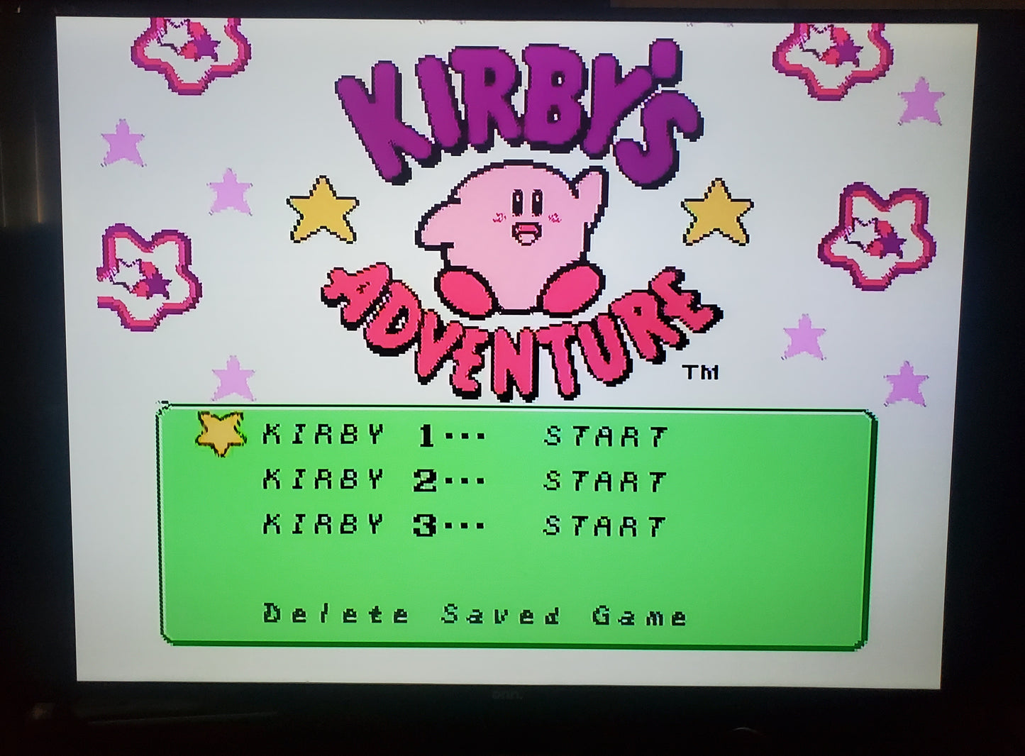 Kirby's Adventure NES Video Game Nintendo Entertainment System 1993