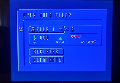 Zelda The Legend of Link NES Video Game Nintendo Entertainment System