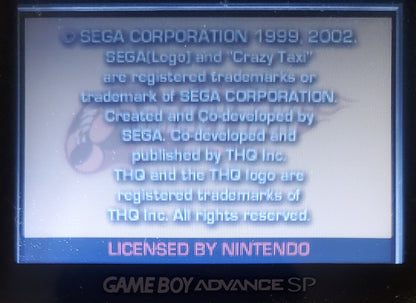 Crazy Taxi: Catch A Ride GBA Video Game Boy Advance 2003