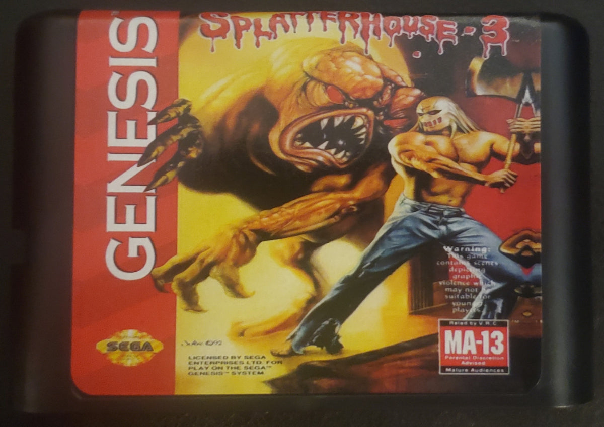 Splatterhouse 3 Sega Genesis Mega Drive Video Game Cartridge 1993
